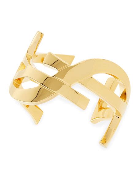 ysl chain link bracelet|YSL cuff bracelets.